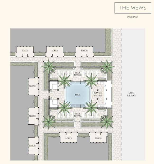 Mews pool rendering