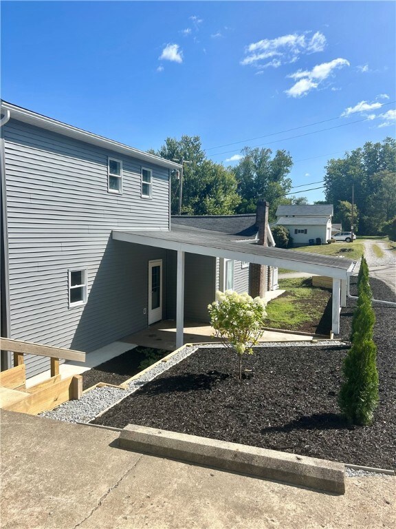 New landscape and side patio