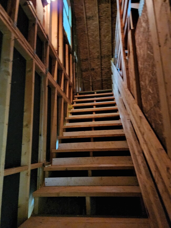 Walk-up Attic above garage