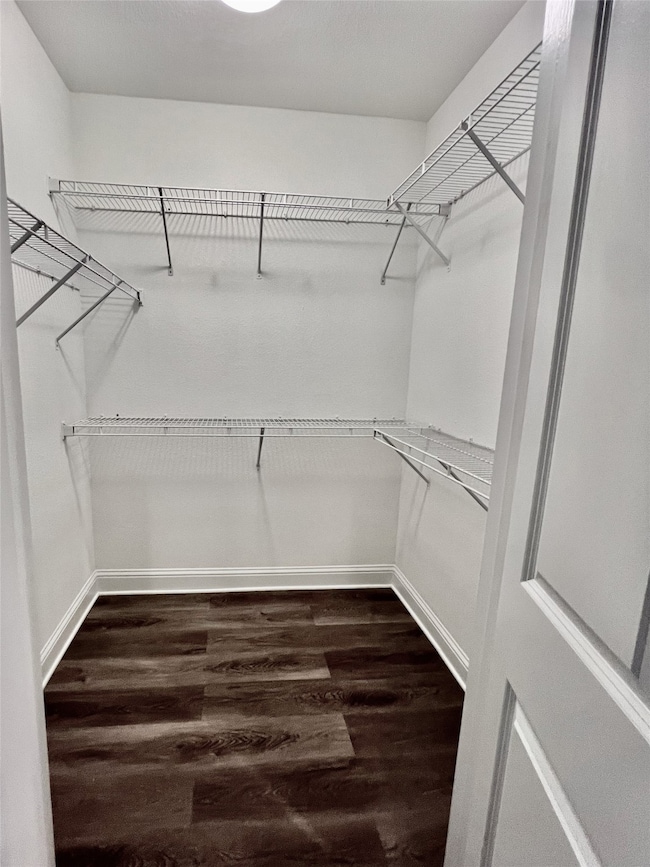 Large-walking closets in both bedrooms.