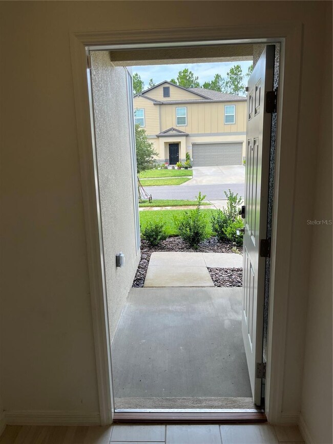 Front door opened internal view to front yard