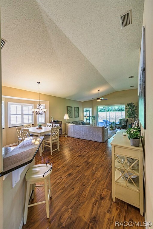 As you enter the home, the extending kitchen break