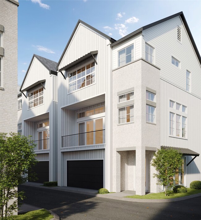 Each home has a covered balcony.