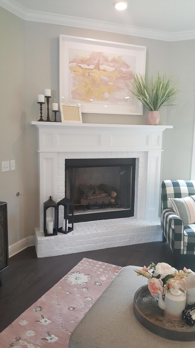 gas fireplace included