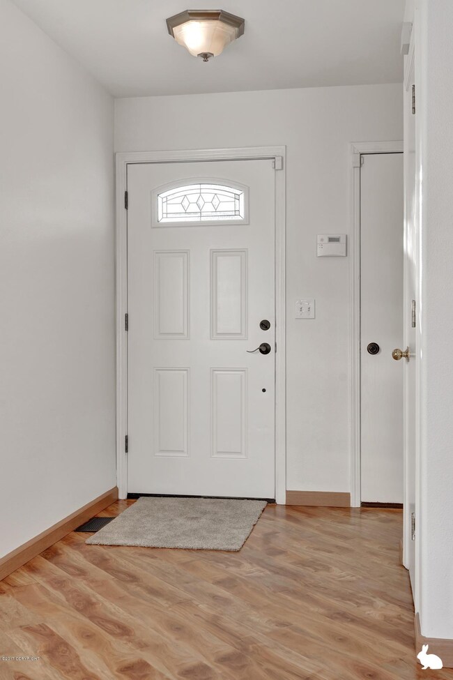 Entryway--with garage entry to the right