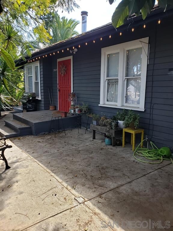 Front patio.