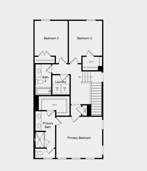 Highlights Include: Open rails at staircase and LVP tread at stairs.