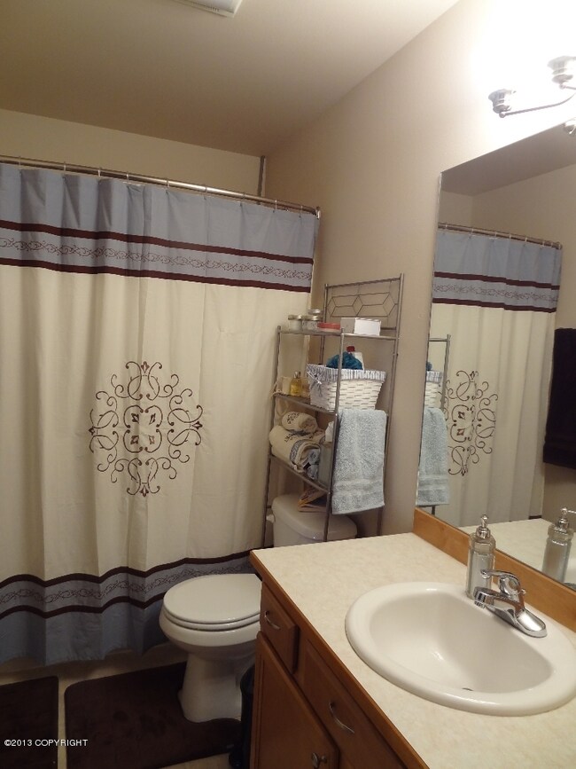 Full bath on 2nd floor