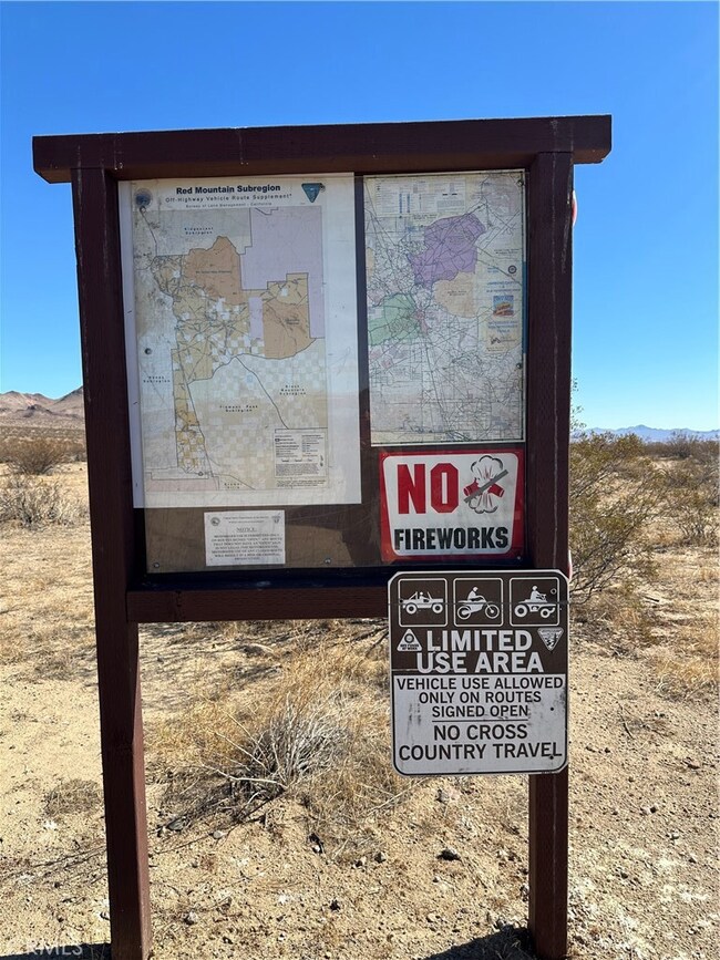 You will see this on your way to the property. Off roading trails.