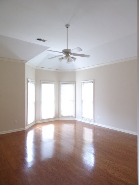 High ceilings,  beautiful floors and lots of light