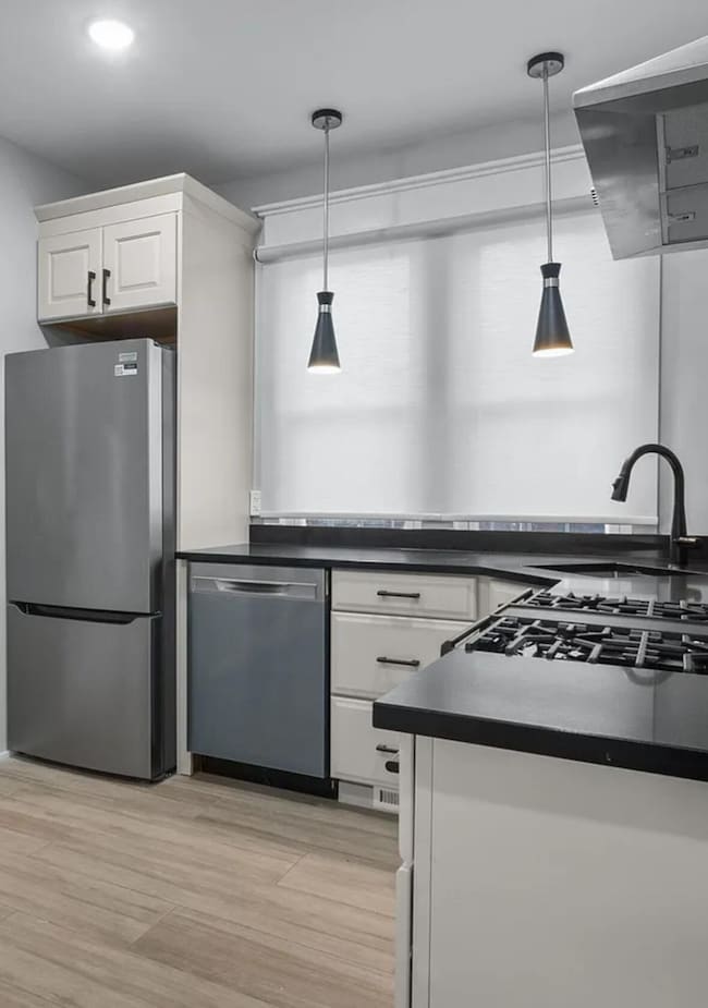 New stainless steel appliances