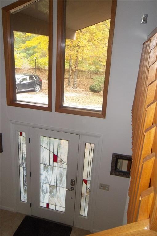 Two story entry foyer