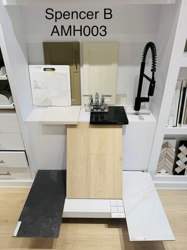 Kitchen with wood finished floors