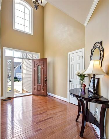 2 story foyer view to the 2X2 coat closet