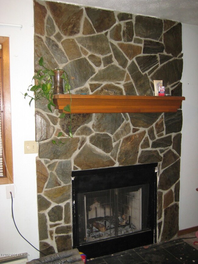 Stone fireplace-1 of 3 in building