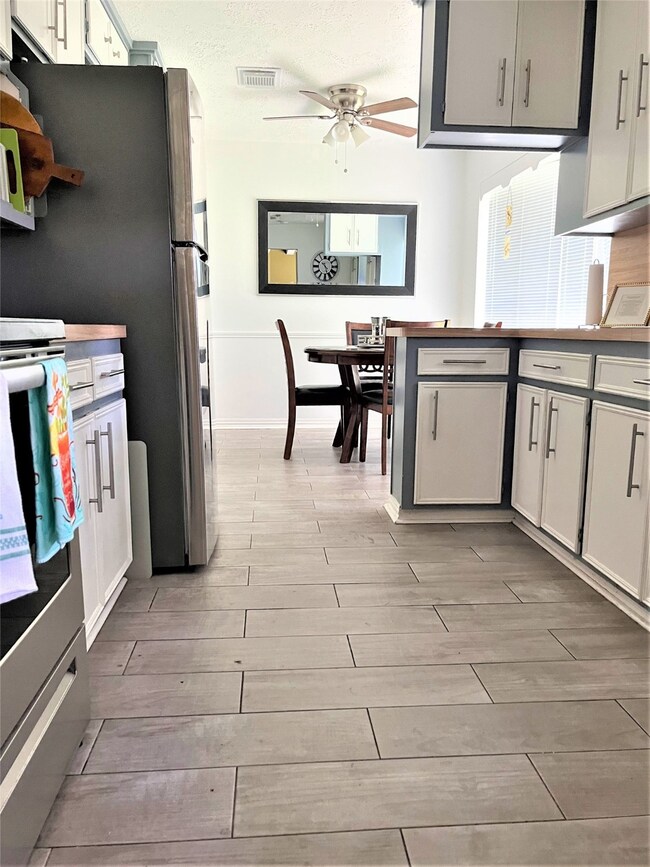 View of kitchen and breakfast area