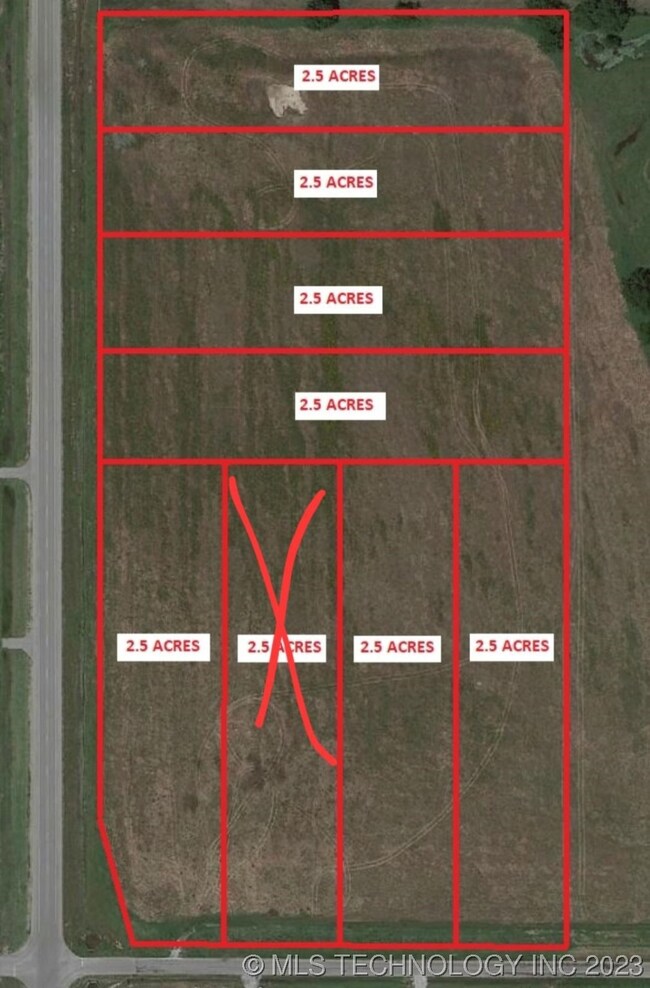 7 available 2.5 acre lots at time of listing