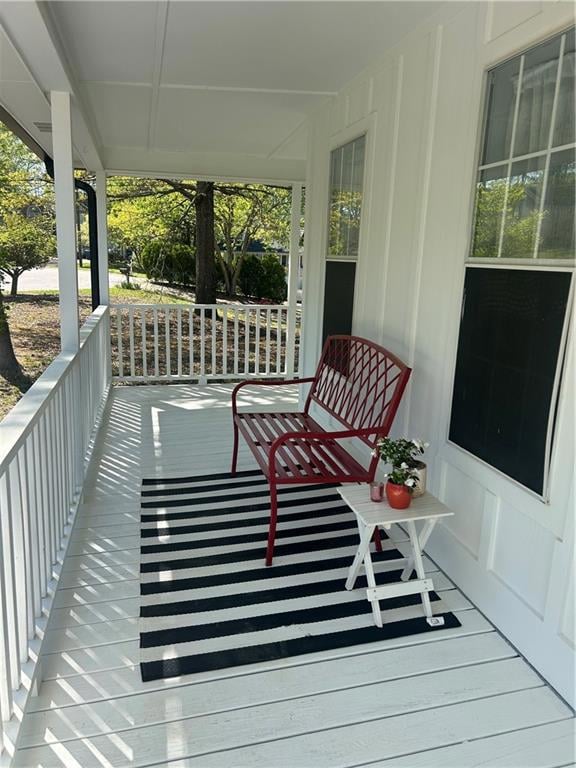 Deck featuring a porch