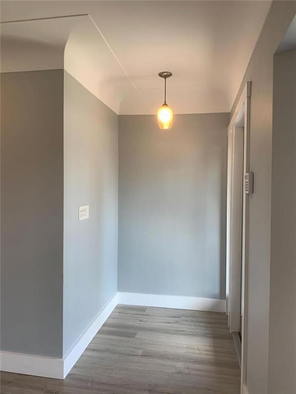HALLWAY , NOTE DETAILS FOR BASEBOARD AND NEW FLOOR