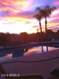 Sunset view from the patio