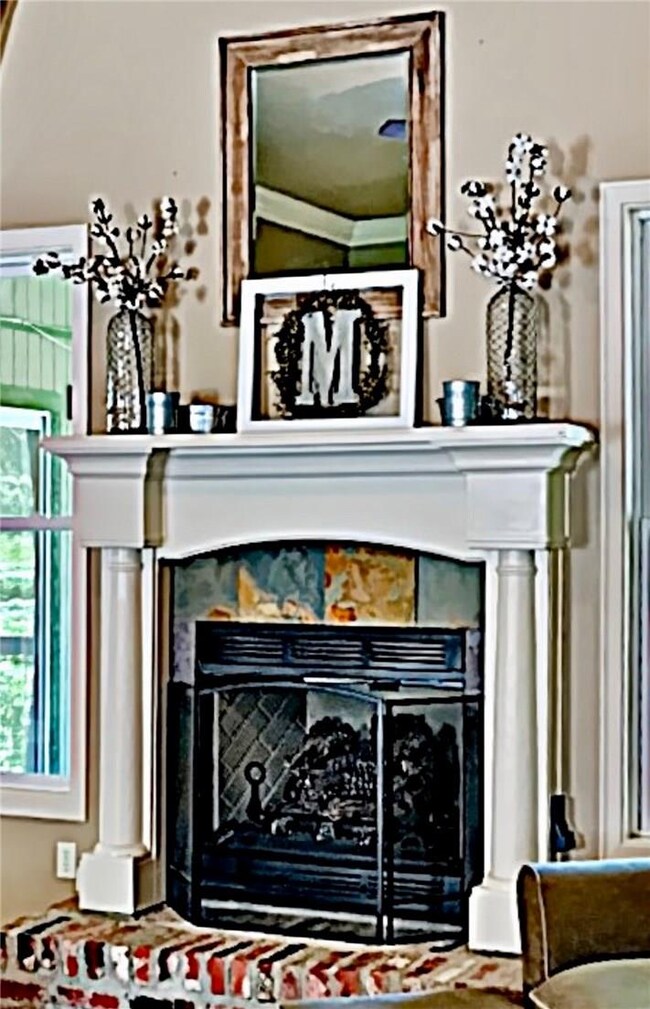 Beautiful gas fireplace