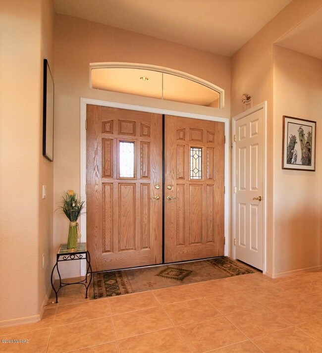 Double door front entry