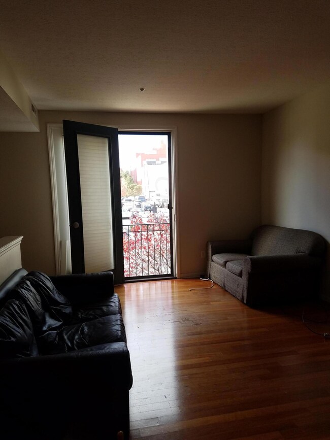 Living Room with Street Views