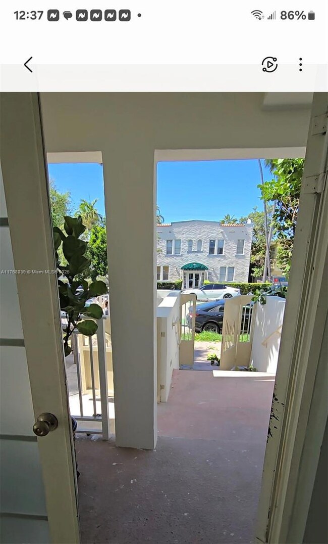 View from inside of the property to outside
