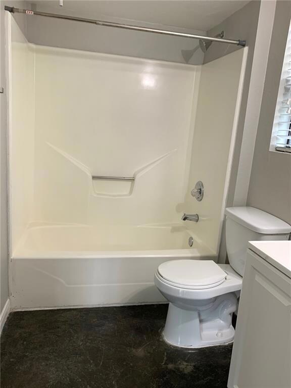 Full bathroom featuring shower / washtub combinat