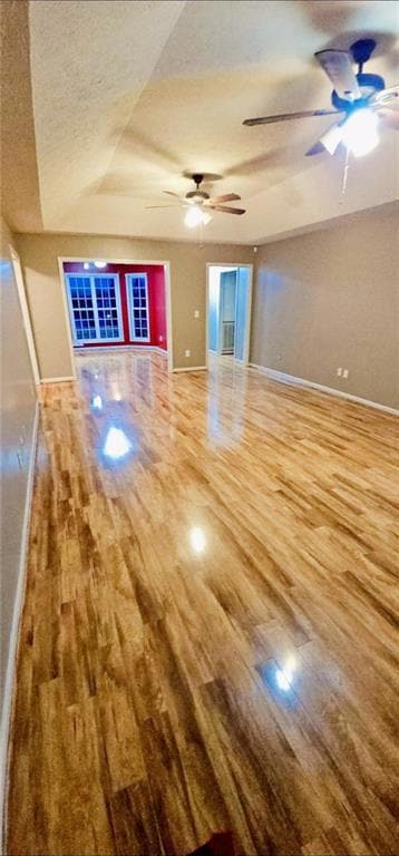 Unfurnished living room with a textured ceiling, w