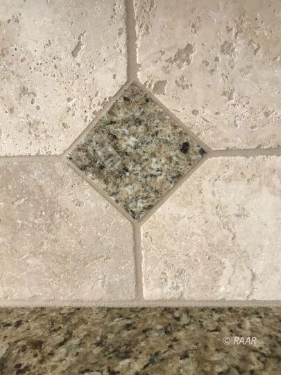 Kitchen Back Splash and Granite