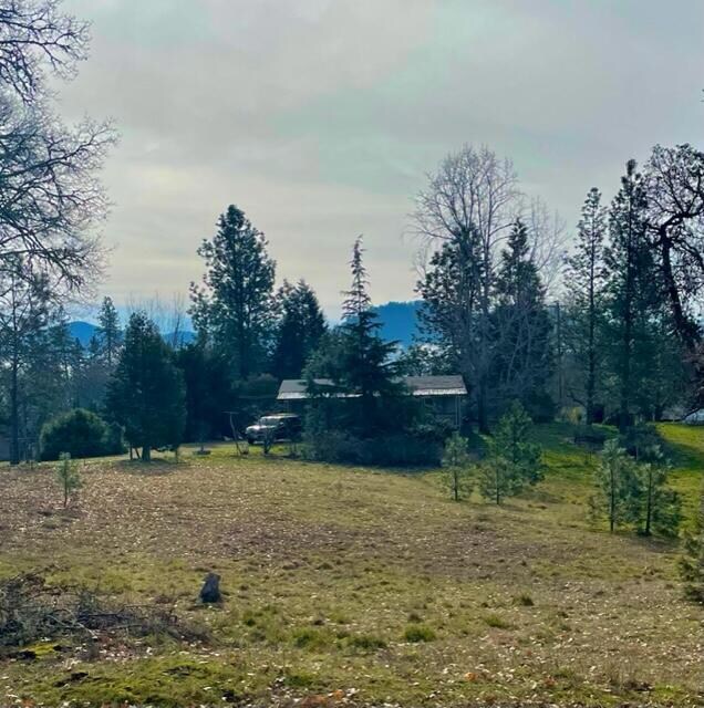 close shot house on hill
