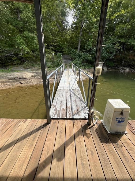 View of gangway