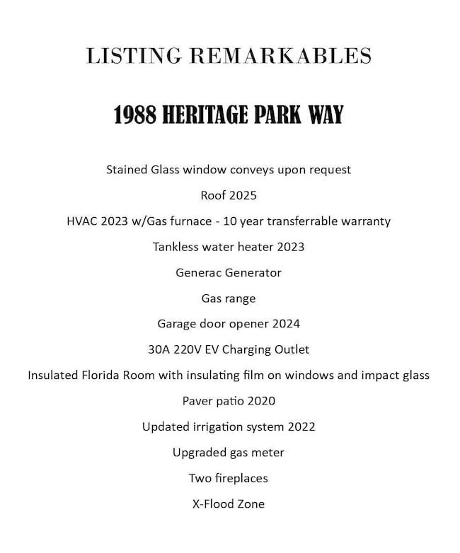 Listing Remarkables
