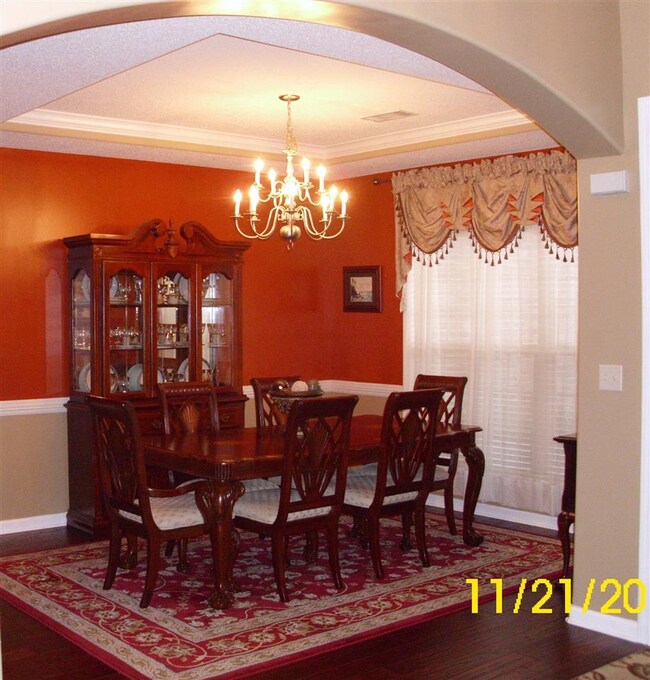 Spacious dining room is off entrance..
