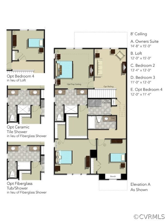 SECOND FLOOR - This home includes a tray ceiling i