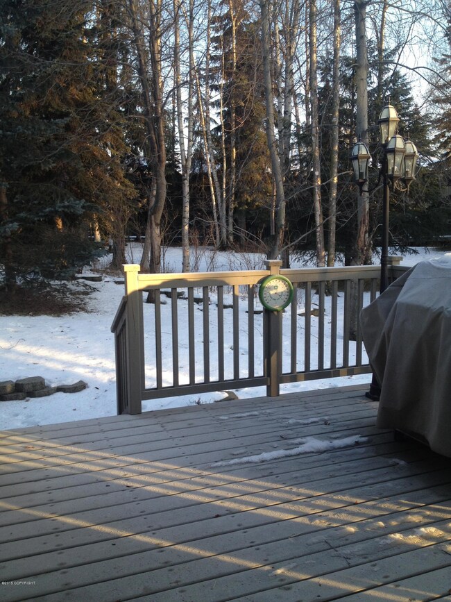 Deck off sunroom