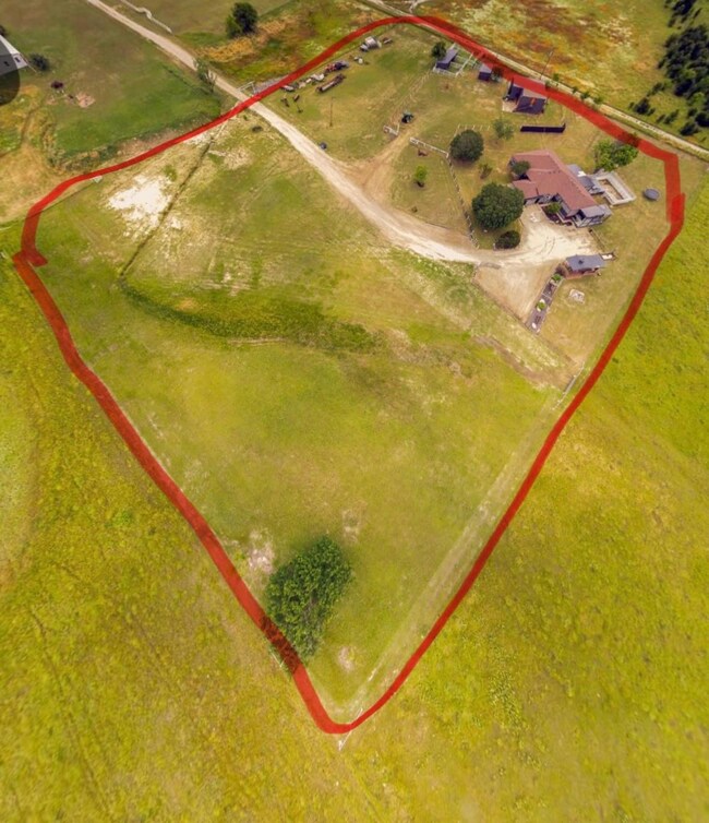 Aerial view with a rural view