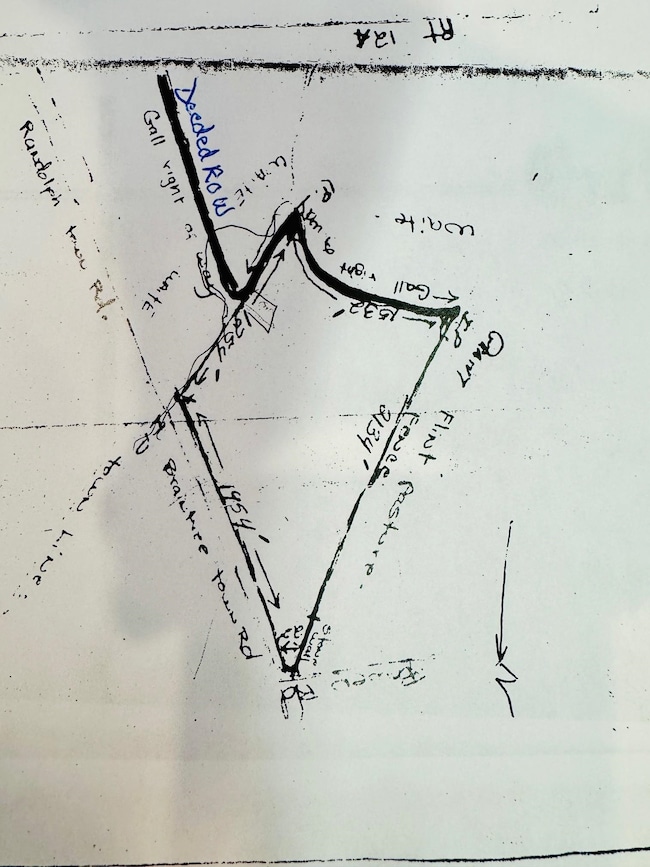 ROW on Private Road off Route 12A to back of property