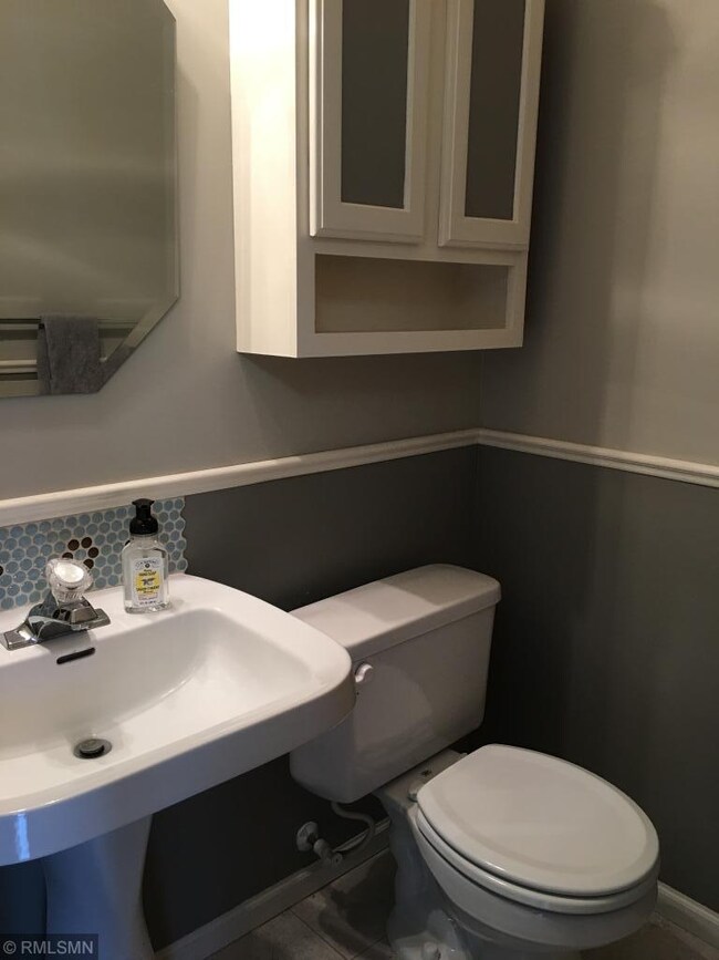 Main level powder room