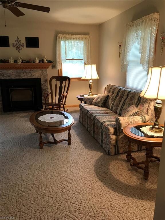 Family Room - Wood Burning Fireplace