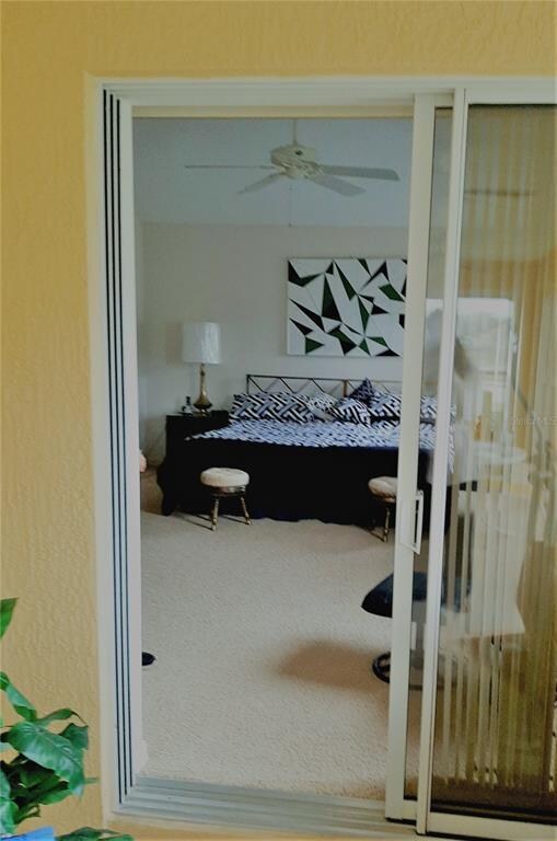 Lanai door exiting from master suite