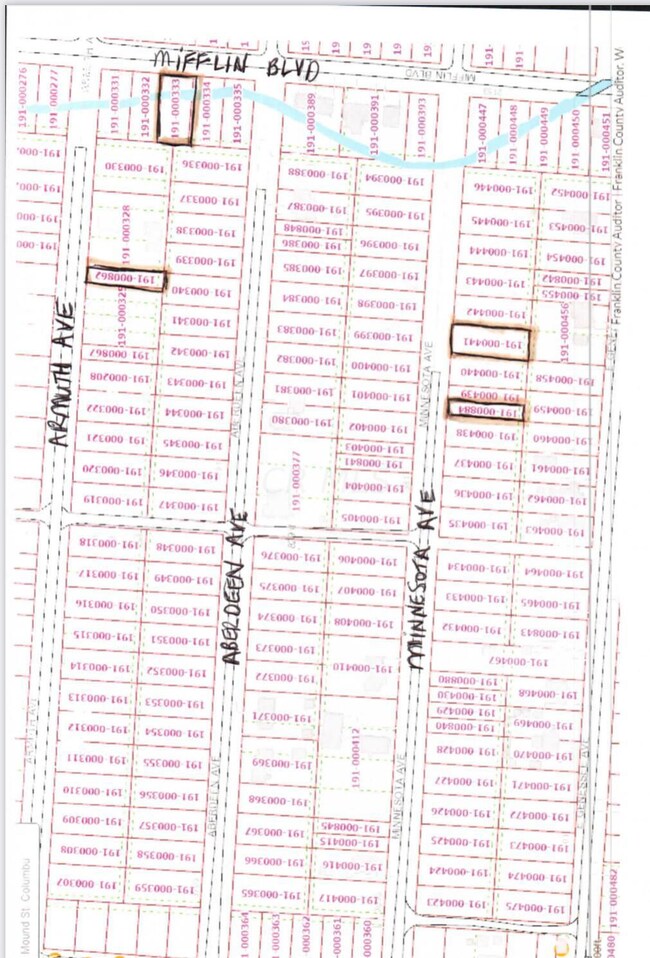 Parcel Map of additional lots for sale