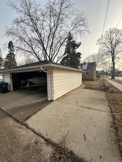 2.5 Detached Garage Open View