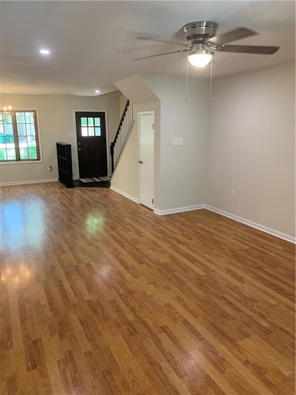 Living room is open to the dining room