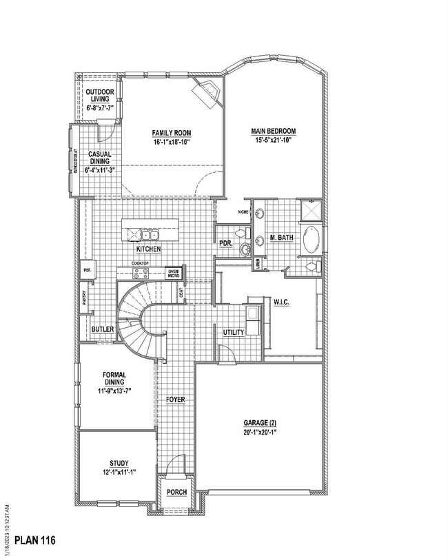 1st Level Floor Plan