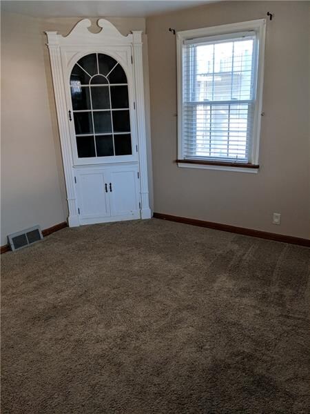 Dining Room off kitchen with built in china cabine