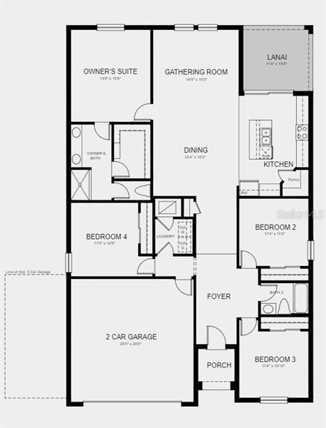 Structural options added at 4743 Vellacito Way include: covered lanai