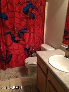 Hallway restroom