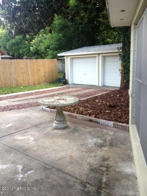 View From House to Garage